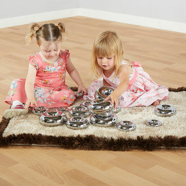 marvellous metallic mirrored stacking donuts 16pk